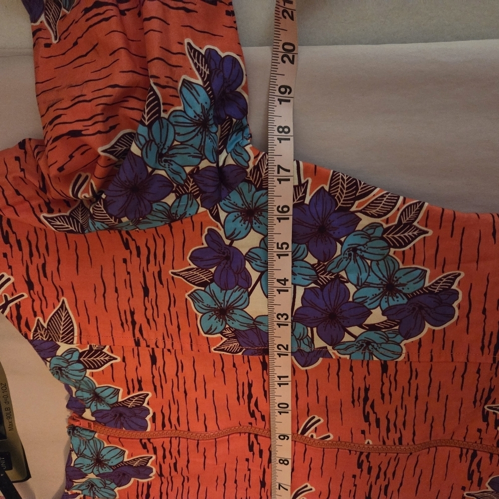 African Ankara Dress Handcrafted Floral Print With Bell Sleeves - Picture 8 of 9